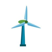 windmill turbine icon vector