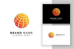 3D digital globe logo design. globe vector icon symbol designs