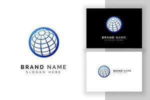 3D digital globe logo design. globe vector icon symbol designs