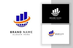 world trading logo design template. world business logo designs vector