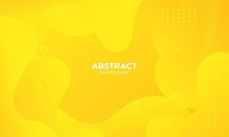 Abstract Yellow Fluid Wave Background vector