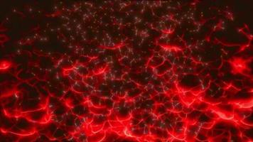 animation de fond de boucle de bruit fractal rouge video