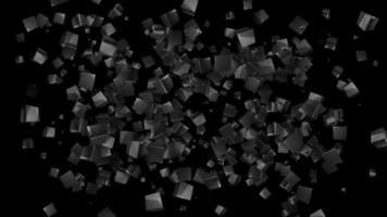 square polygon 3d particle background loop animation video