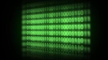 PC interface number loop animation video