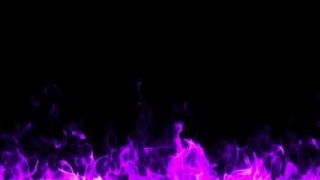 purple flame loop effect video