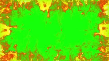 fire frame loop effect green screen video