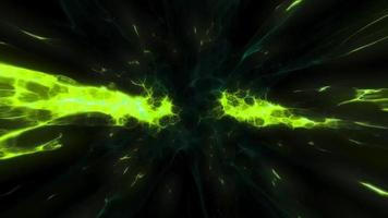 esplosione di effetto onda d'urto verde video