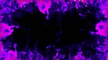 effet de boucle de coin de flamme violette video