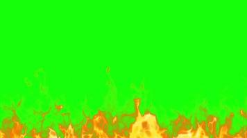 fire loop effect green screen video