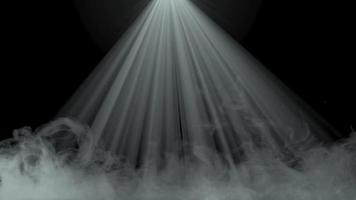 smoke effect with light rays animation video