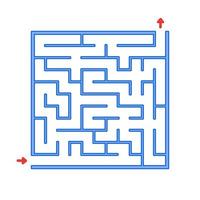 Abstact labyrinth. Game for kids. Puzzle for children. Maze conundrum. Find the right path. Color vector illustration.