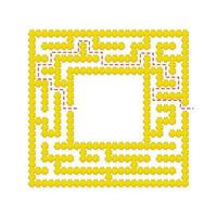 Abstact labyrinth. Game for kids. Puzzle for children. Maze conundrum. Find the right path. Color vector illustration.