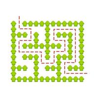 Abstact labyrinth. Game for kids. Puzzle for children. Maze conundrum. Find the right path. Color vector illustration.