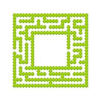 Abstact labyrinth. Game for kids. Puzzle for children. Maze conundrum. Find the right path. Color vector illustration.