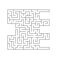 Abstact labyrinth. Educational game for kids. Puzzle for children. Maze conundrum. Find the right path. Vector illustration.