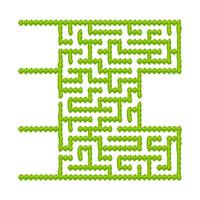 Abstact labyrinth. Educational game for kids. Puzzle for children. Maze conundrum. Find the right path. Vector illustration.