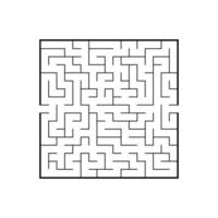 Abstact labyrinth. Educational game for kids. Puzzle for children. Maze conundrum. Find the right path. Vector illustration.