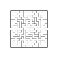 Abstact labyrinth. Educational game for kids. Puzzle for children. Maze conundrum. Find the right path. Vector illustration.