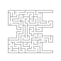 Abstact labyrinth. Educational game for kids. Puzzle for children. Maze conundrum. Find the right path. Vector illustration.