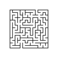 Abstact labyrinth. Educational game for kids. Puzzle for children. Maze conundrum. Find the right path. Vector illustration.