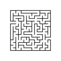 Abstact labyrinth. Educational game for kids. Puzzle for children. Maze conundrum. Find the right path. Vector illustration.