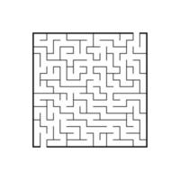 Abstact labyrinth. Educational game for kids. Puzzle for children. Maze conundrum. Find the right path. Vector illustration.