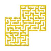 Abstact labyrinth. Educational game for kids. Puzzle for children. Maze conundrum. Find the right path. Vector illustration.