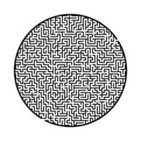 Difficult big maze. Game for kids and adults. Puzzle for children. Labyrinth conundrum. Find the right path. Flat vector illustration.