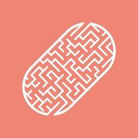 Abstact labyrinth. Game for kids. Puzzle for children. Maze conundrum. Color vector illustration.