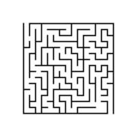 Abstact labyrinth. Educational game for kids. Puzzle for children. Maze conundrum. Find the right path. Vector illustration.