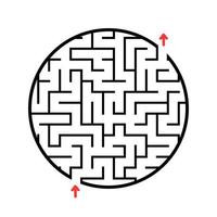 Abstact labyrinth. Educational game for kids. Puzzle for children. Maze conundrum. Find the right path. Vector illustration.