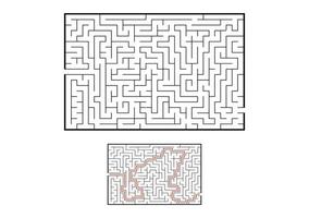 Abstact labyrinth. Game for kids. Puzzle for children. Maze conundrum. Vector illustration.