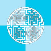 Abstact labyrinth. Game for kids. Puzzle for children. Maze conundrum. Find the right path. Color vector illustration.