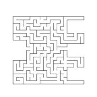 Abstact labyrinth. Educational game for kids. Puzzle for children. Maze conundrum. Find the right path. Vector illustration.