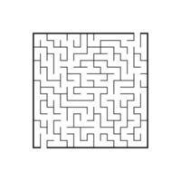 Abstact labyrinth. Educational game for kids. Puzzle for children. Maze conundrum. Find the right path. Vector illustration.