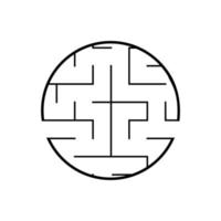 Abstact labyrinth. Educational game for kids. Puzzle for children. Maze conundrum. Find the right path. Vector illustration.