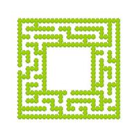 Abstact labyrinth. Game for kids. Puzzle for children. Maze conundrum. Find the right path. Color vector illustration.