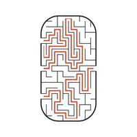 Abstact labyrinth. Game for kids. Puzzle for children. Maze conundrum. Vector illustration.