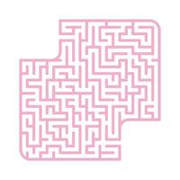 Abstact labyrinth. Game for kids. Puzzle for children. Maze conundrum. Find the right path. Color vector illustration.
