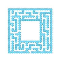 Abstact labyrinth. Game for kids. Puzzle for children. Maze conundrum. Find the right path. Color vector illustration.