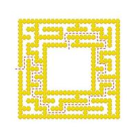 Abstact labyrinth. Game for kids. Puzzle for children. Maze conundrum. Find the right path. Color vector illustration.