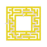 Abstact labyrinth. Game for kids. Puzzle for children. Maze conundrum. Find the right path. Color vector illustration.