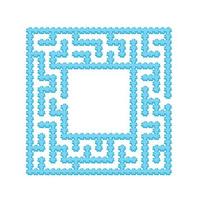 Abstact labyrinth. Game for kids. Puzzle for children. Maze conundrum. Find the right path. Color vector illustration.