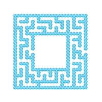 Abstact labyrinth. Game for kids. Puzzle for children. Maze conundrum. Find the right path. Color vector illustration.