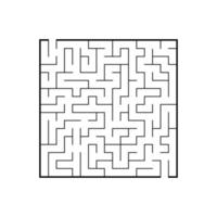 Abstact labyrinth. Educational game for kids. Puzzle for children. Maze conundrum. Find the right path. Vector illustration.