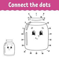 Dot to dot. Draw a line. Handwriting practice. Learning numbers for kids. Education developing worksheet. Activity page. Game for toddler and preschoolers. Isolated vector illustration. Cartoon style.