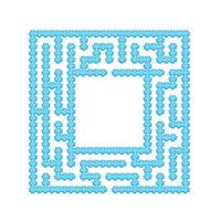 Abstact labyrinth. Game for kids. Puzzle for children. Maze conundrum. Find the right path. Color vector illustration.