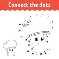 Dot to dot. Draw a line. Handwriting practice. Learning numbers for kids. Education developing worksheet. Activity page. Game for toddler and preschoolers. Isolated vector illustration. Cartoon style.