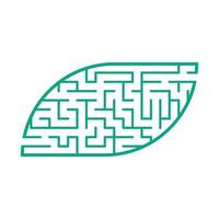 Abstact labyrinth. Game for kids. Puzzle for children. Maze conundrum. Color vector illustration.