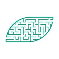 Abstact labyrinth. Game for kids. Puzzle for children. Maze conundrum. Color vector illustration.